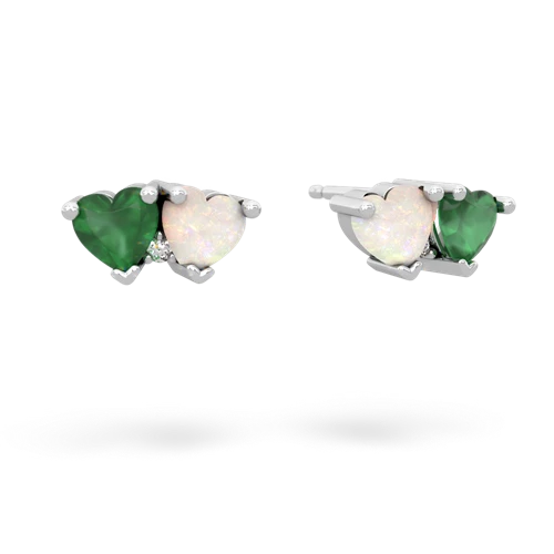 emerald-opal  earrings