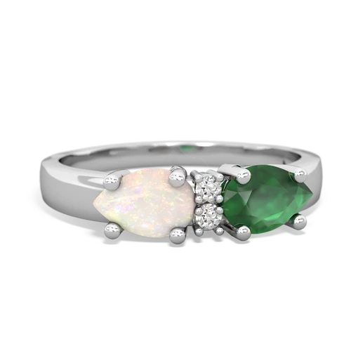 emerald-opal timeless ring