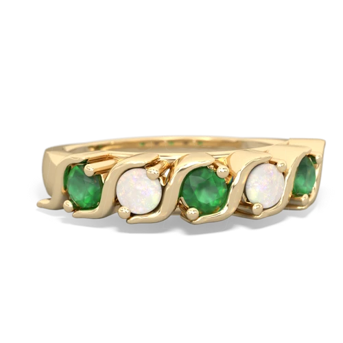 Emerald Anniversary Band Genuine Emerald ring Ring