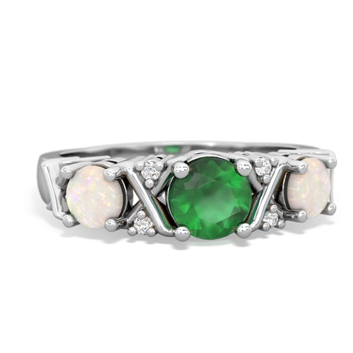 emerald-opal timeless ring