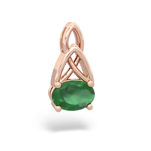 emerald filligree pendant