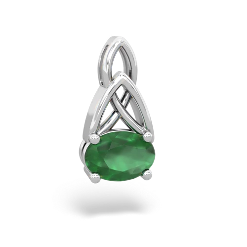 emerald filligree pendant