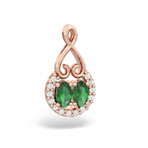emerald love nest pendant