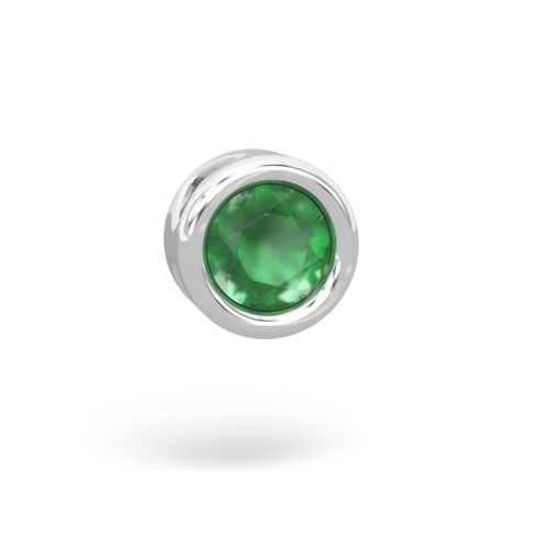 emerald slide pendant