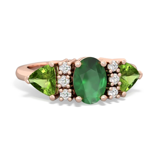 emerald-peridot timeless ring