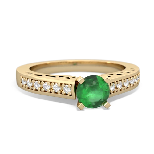 emerald engagement ring