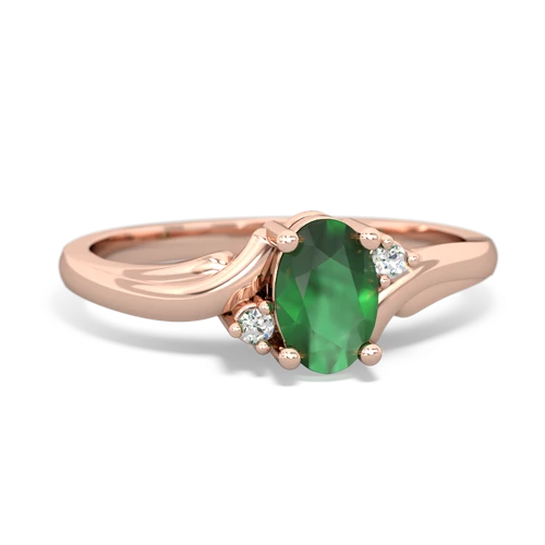 emerald filligree ring