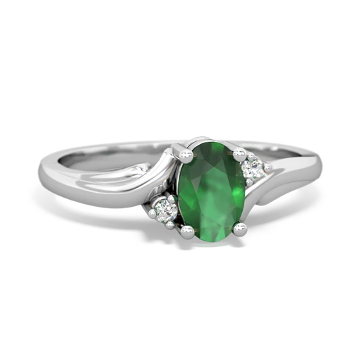 emerald filligree ring