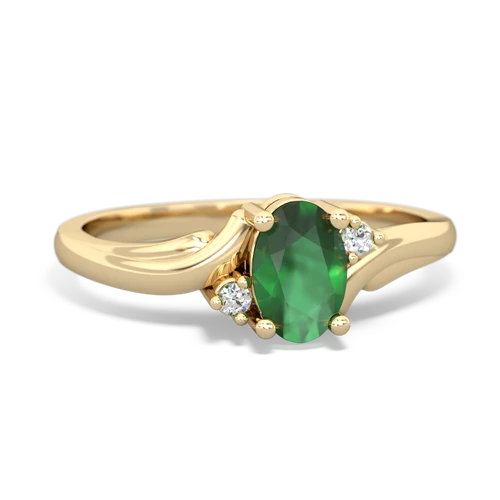 emerald filligree ring