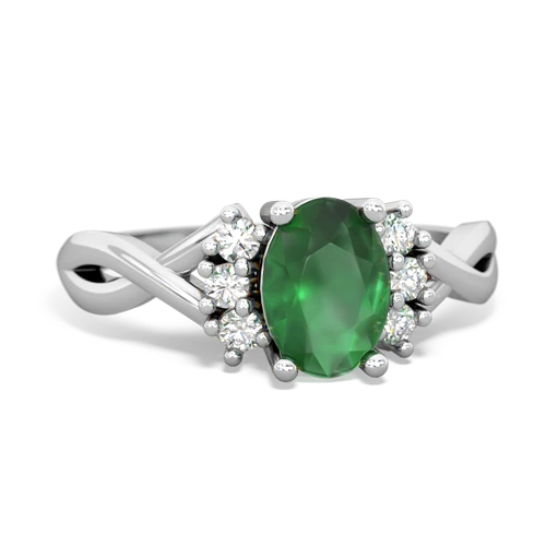 emerald filligree ring