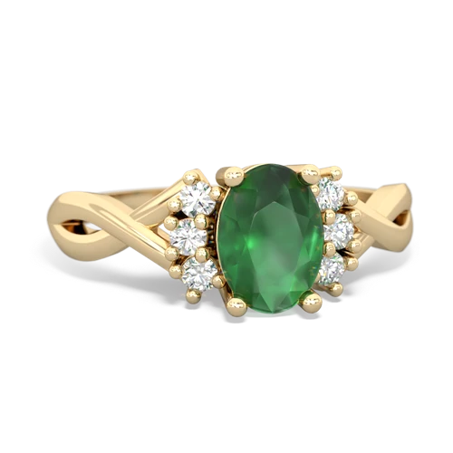 emerald filligree ring