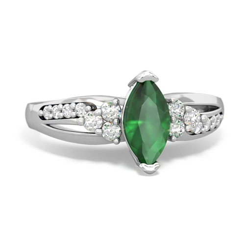 Antique Style Genuine Emerald ring