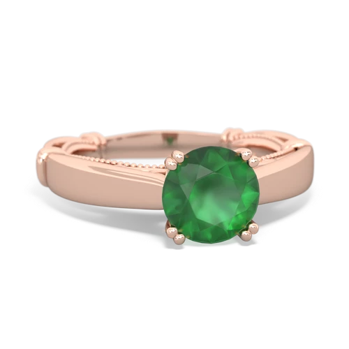Renaissance Genuine Emerald ring
