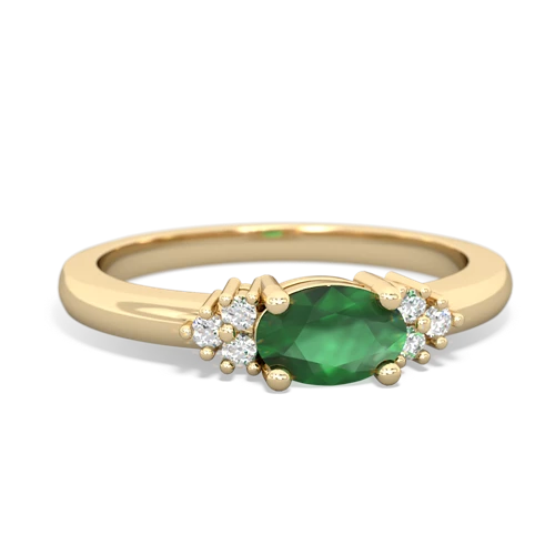 emerald petite ring