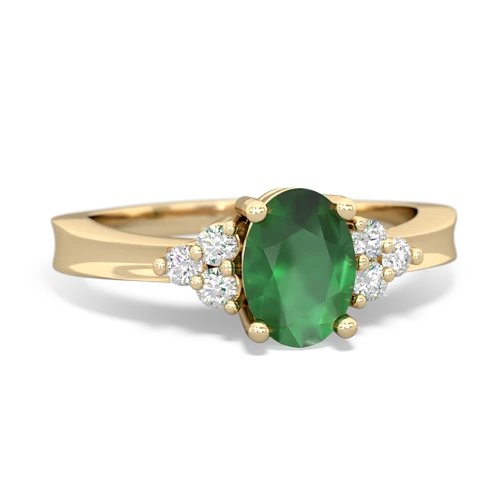 Simply Elegant Genuine Emerald ring