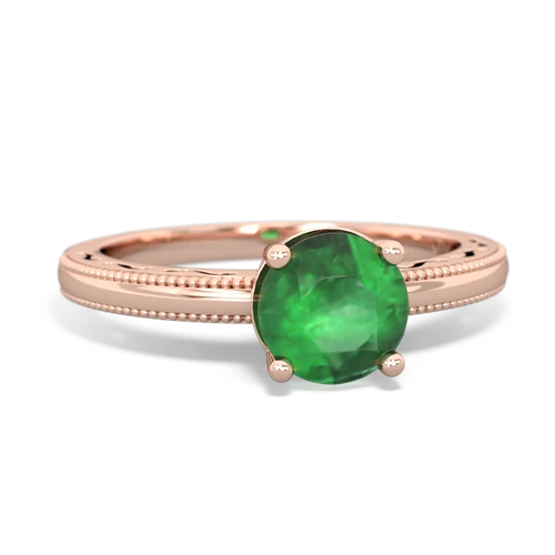 emerald timeless ring