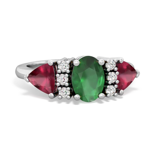 emerald-ruby timeless ring