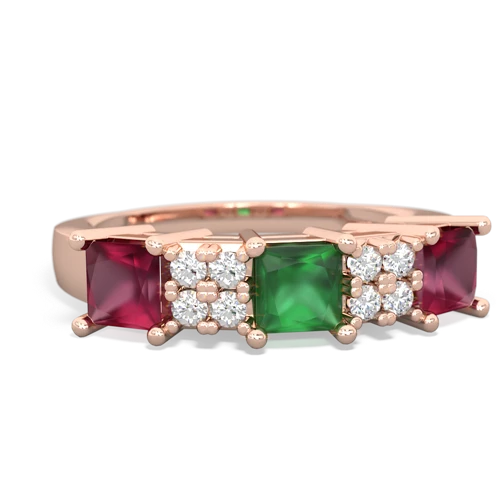 emerald-ruby timeless ring