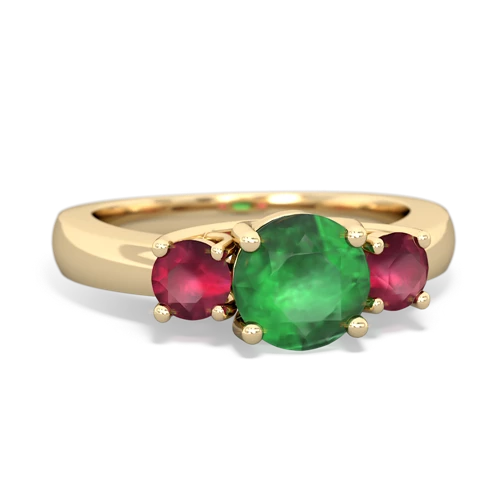 emerald-ruby timeless ring