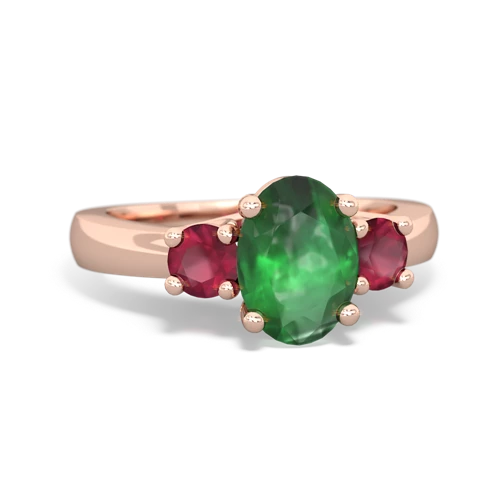 emerald-ruby timeless ring