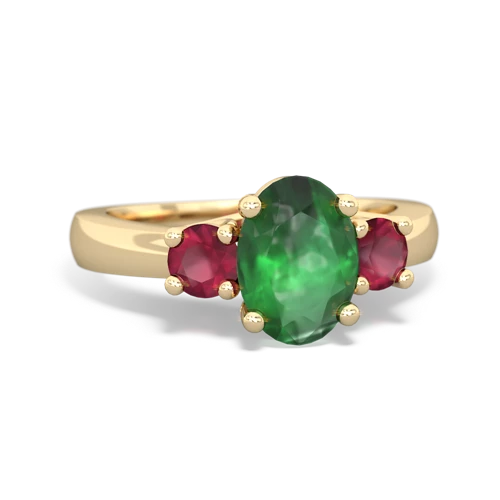 emerald-ruby timeless ring