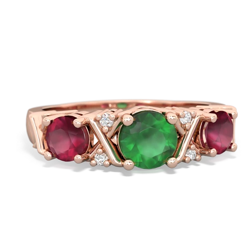 emerald-ruby timeless ring