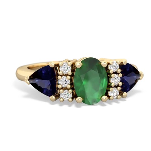 emerald-sapphire timeless ring