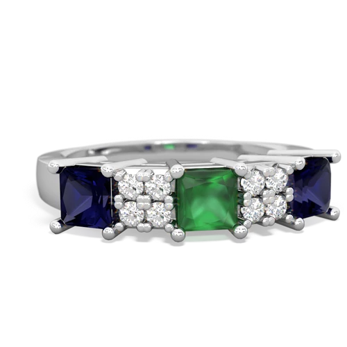 emerald-sapphire timeless ring