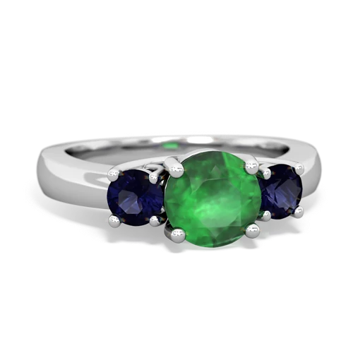 emerald-sapphire timeless ring