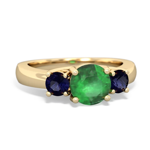 emerald-sapphire timeless ring