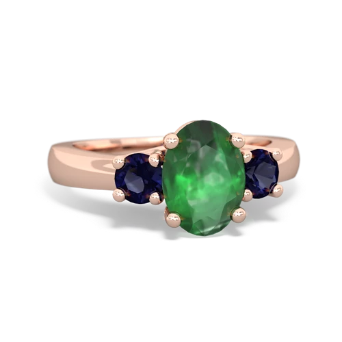 emerald-sapphire timeless ring
