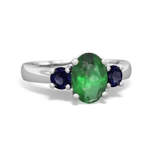 emerald-sapphire timeless ring