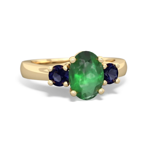 emerald-sapphire timeless ring