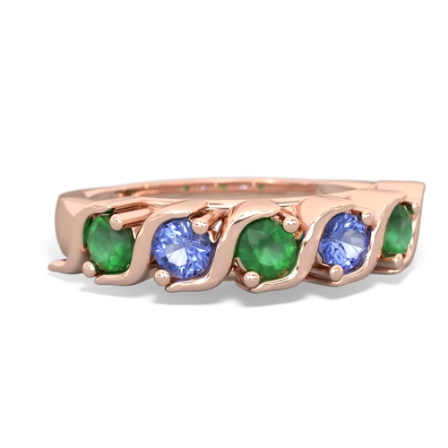 Emerald Anniversary Band Genuine Emerald ring Ring
