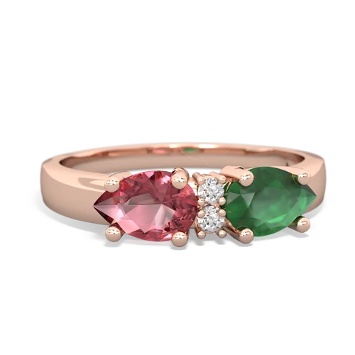 emerald-tourmaline timeless ring