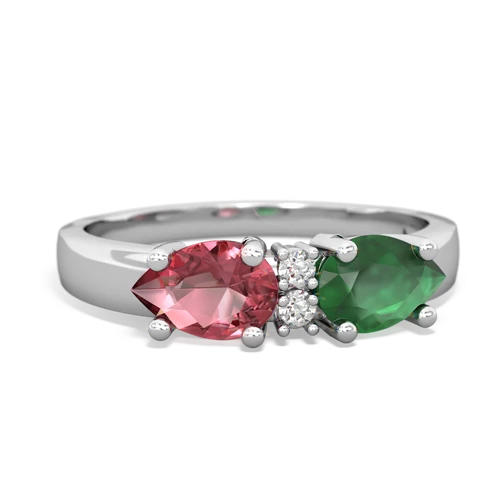 emerald-tourmaline timeless ring