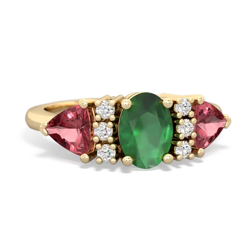 emerald-tourmaline timeless ring