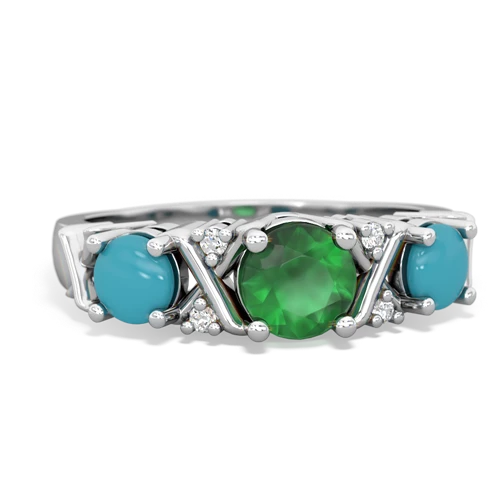 emerald-turquoise timeless ring