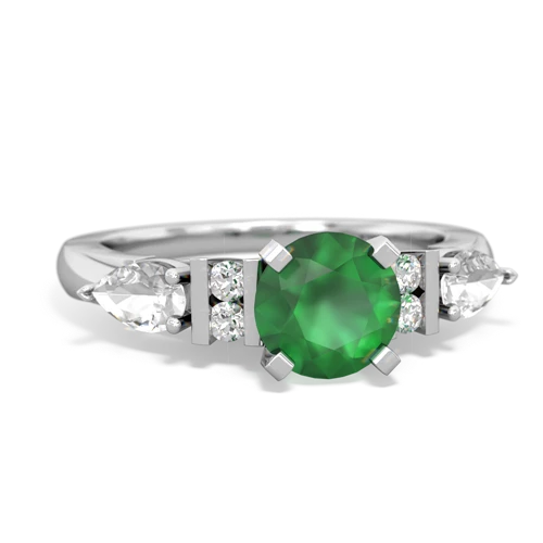 emerald-white topaz engagement ring