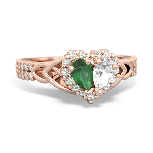 emerald-white topaz keepsake engagement ring