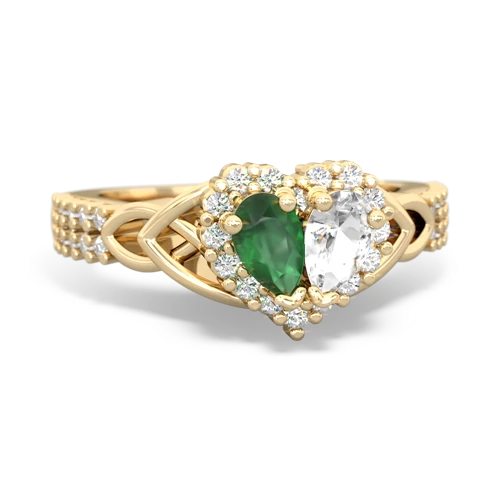emerald-white topaz keepsake engagement ring