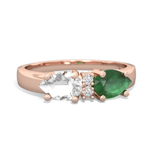 emerald-white topaz timeless ring