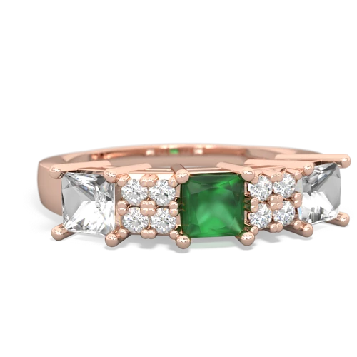 emerald-white topaz timeless ring