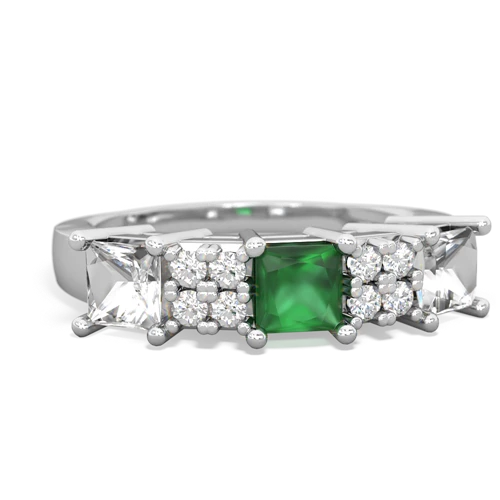 emerald-white topaz timeless ring