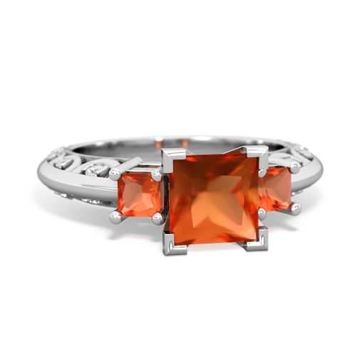 lab ruby-peridot engagement ring