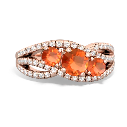 fire opal-fire opal three stone pave ring