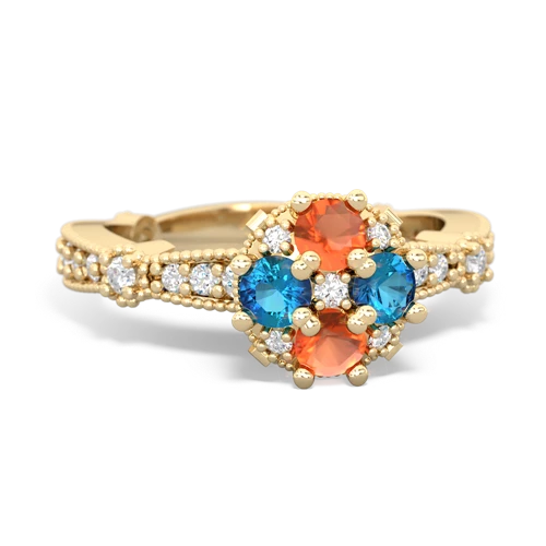 fire opal-london topaz art deco engagement ring