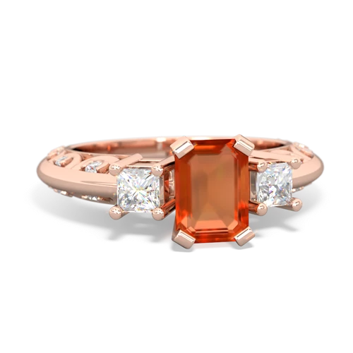 fire opal engagement ring