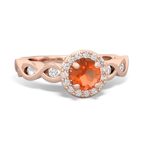 fire opal engagement ring