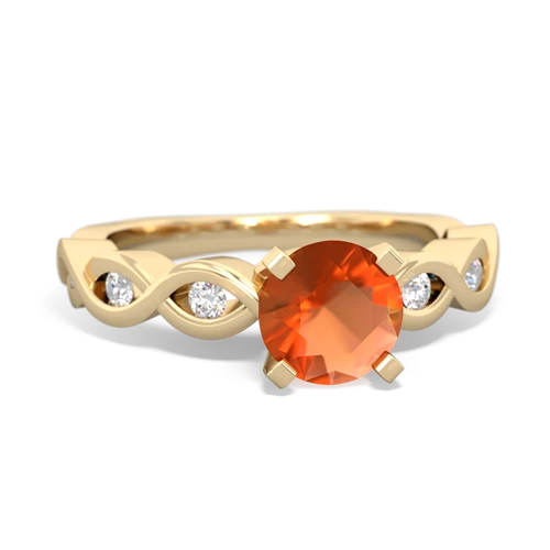 fire opal engagement ring